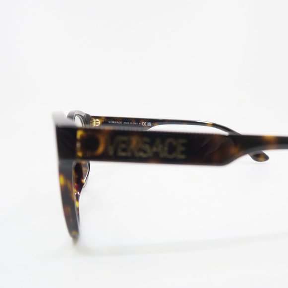 Versace VE 3317-F 108 51mm Brown Tortoise Asian Fit New Unisex Eyeglasses Frames - Picture 7 of 10